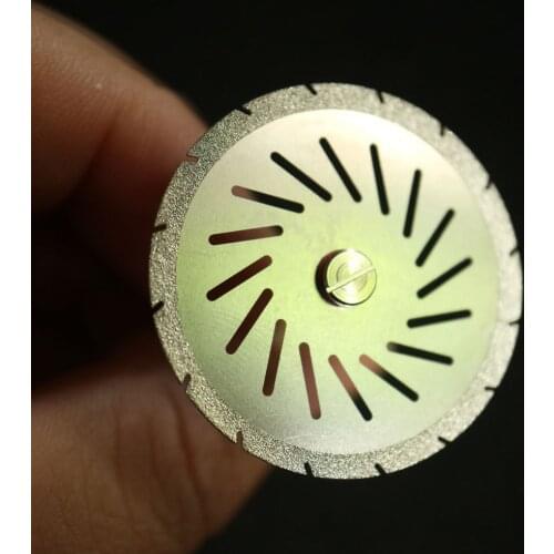 1pc Dental Lab diamond Double sided Zigzag cutting disc for Dental Cutting Plaster Disc Wheel Dental Lab Tool 35*0.30mm