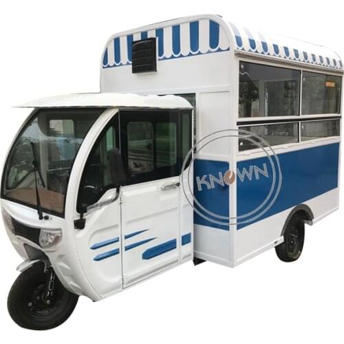 1100W 48V Electric Tricycle Vehicle Three Wheels Cargo Mobile Truck Hot Dog Coffee Food Cart For Sale With Free Shipping