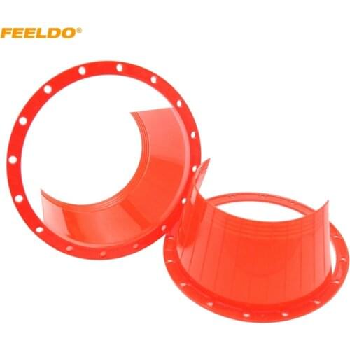 FEELDO 1pair 6.5" Car Auido Horn Speaker Waterproof Cover Plastic Protective Horn Spacer Stereo Speaker Washer Cover #HQ5518