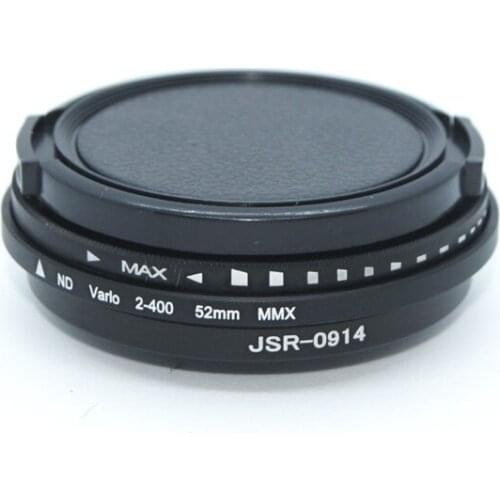 3 in 1 set Adjustable 52mm Neutral Density ND 2-400 Filter Lens for xiaomi yi 2 4k yi 4k plus sport action Camera