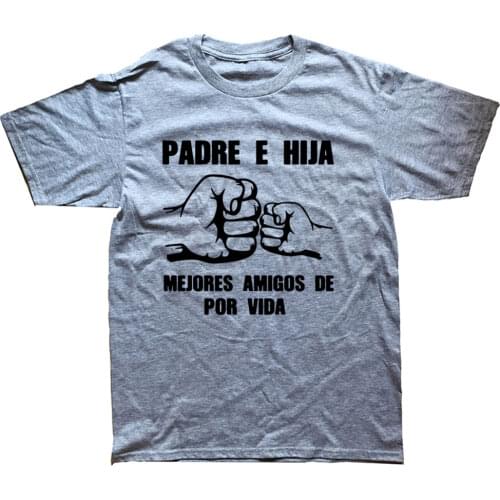 Spanish Daddy And Daughter Fathers Day Dad Gift Funny T Shirt Unisex Graphic Fashion New Cotton Short Sleeve Harajuku T-shirt