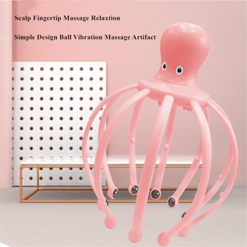 Claw Rechargable Head Massager Stress Pain Insomnia Relief Hair Loss Therapy Scalp Vibration Massage Head Scalp Relaxtion Tool