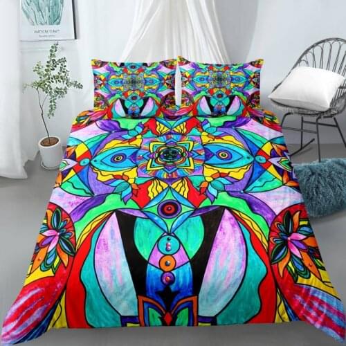 3D Bedroom Printed Pillowcases Bedding Set Queen King Size Dropshipping Boy gift Bohemia Floral style 14