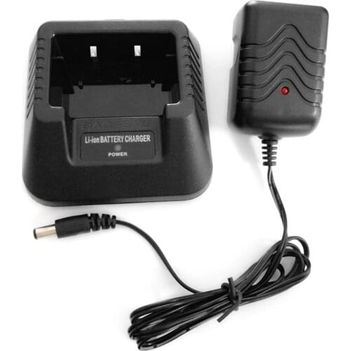 Li-ion Battery Charger w/ Charging Indicator Charger Docking for BF-UV5R Plus BF-UV5RA BF-UV5RE UV5RB UV5RC UV5RD Walkie Talkie