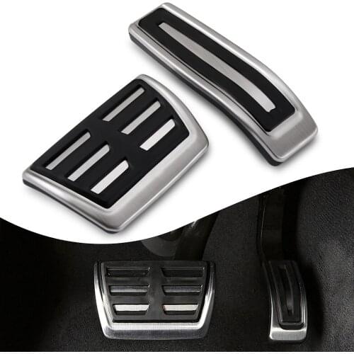 Stainless Car pedal Cover For VW Volkswagen Touareg 2007-2015 Audi Q7 2007-2015 Clutch Gas Brake pedals Pads