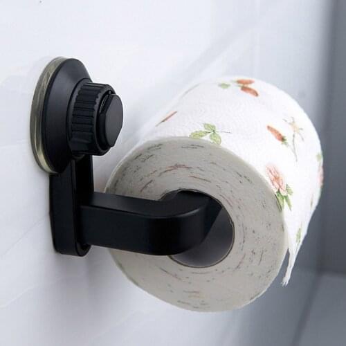 Paper Roll Wall Rack Bathroom No Drilling Toilet Paper Holder Toilet ABS Plastic Paper Towel Roll Wall Mounted Rack