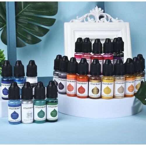 2021 new 10ml Resin Pigments Liquid Colorant DIY UV Epoxy Resin Mold Candle Soap Coloring Dye Jewelry Making Handmade Crafts hot