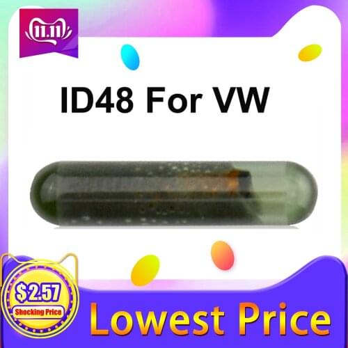 OkeyTech ID48 Glass Chip for VW Remote Key Shell Transponder Chip Car Key Tube For VolksWagen VW Golf Passat B5 B6 Polo Touran