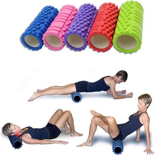Yoga Waist Neck Back Pillow PVC Foam Roller blocks Train Gym Massage Grid Trigger Point Pillow Cervical Pain Release Pillow
