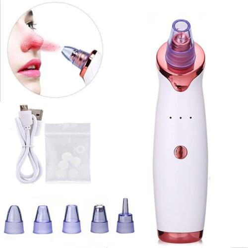 USB Charge Acne Remover Point Noir Blackhead Vacuum Extractor Tool Face Nose Cleaner Skin Care Facial Pore Cleaning Instrument