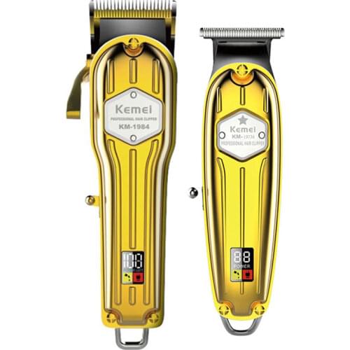 Original professional metal shell hair clipper barber shop electric hair trimmer for men cord cordless pro haircut machine