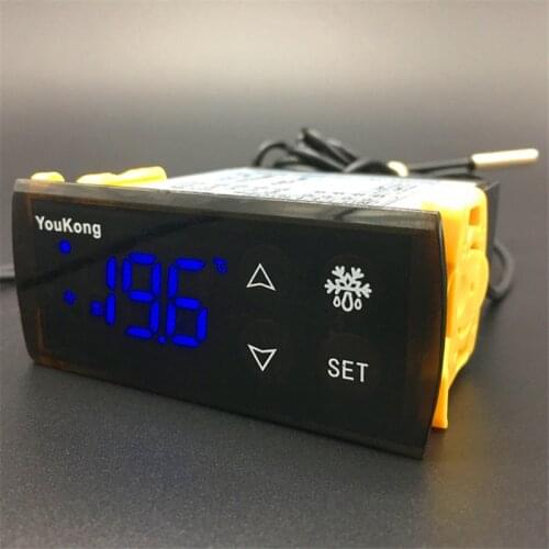 AC 220V temperature controller with refrigeration defrost fan alarm function and two sensors,Touch Screen Thermostat