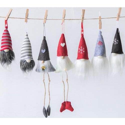 Christmas wool felt small pendant Santa Claus small pendant Christmas tree decoration pendant accessories