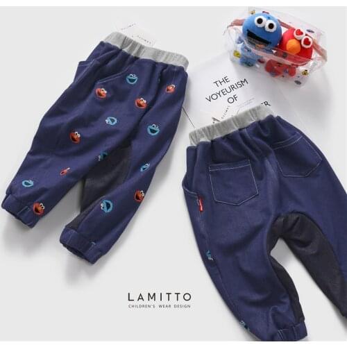 Tonytaobaby Autumn Winter Clothes New Style Baby Boys and Girls Printed Soft Elastic Casual Pants Harem Pants