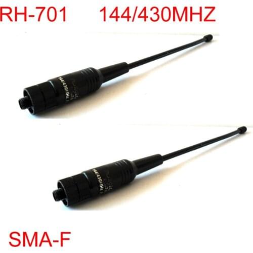 SMA-F Two Way Radio Antenna Dual Band Compatible with Baofeng UV-5R BF-888s H-777 RT5 RT-5R Walkie Talkies 2PCS