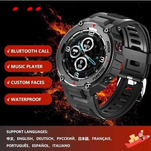 Sport Smart Watch Men 2021 New Bluetooth Call Custom Watch Face Clock Smartwatch Full Touch Fitness Tracker TREX for Android IOS