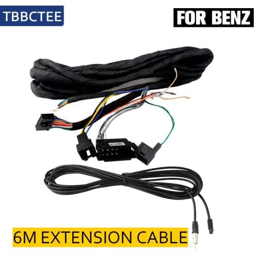 6M Extension Cable For Benz Series Optical Fiber Amplifier Only Fit ZNEB Store Car DVD Navigation GPS