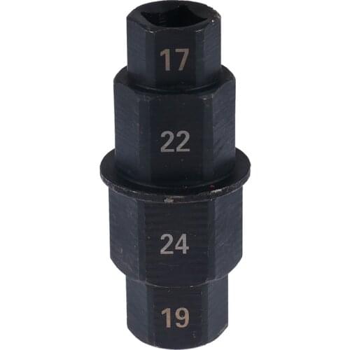 1PC Motorcycle Front Wheel Spindle Removal Sleeve 17 19 22 24mm Hub Axle Hex Aid Tire Removal Sleeve for Motor bike repair