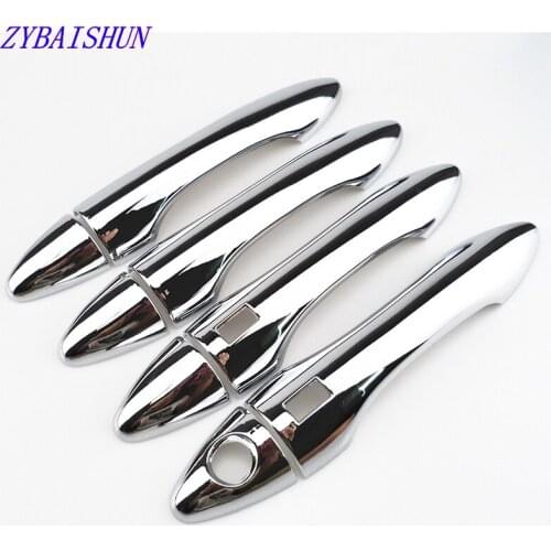 ZYBAISHUN ABS Chromium Car Door Arm Trim Sticker for Hyundai IX 35 Ix35 2010 2011 2012 2013 2014 2015 Car Accessories