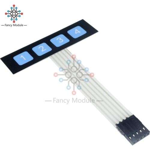 1x4 Key Matrix Membrane Switch Control Panel Keypad Keyboard Slim