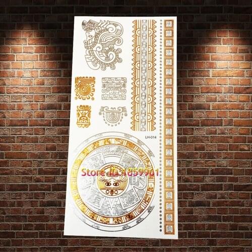 1PC Best Quality Summer Style Leaf Designs Temporary Tattoo Stickers AGMT8 Sexy Women Beach Tattoo Paste Bracelet Jewel