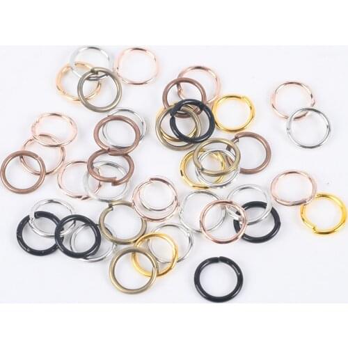 100-200Pcs/Lot 3-12mm Single Loop Split Jump Rings Diy Jewelry Findings Accessories Connectors For Jewelry Making Supplies