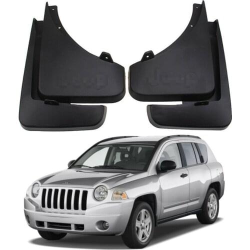 4pcs Molded Car Mudguards fender Front Rear Mud Flaps For 2006-2010 JEEP COMPASS Mudflaps Splash Guards Car fender Flares