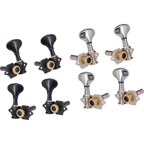 4 Pieces Ukulele String Tuning Peg Tuner Machine Head Set 2R 2L Guitar Parts