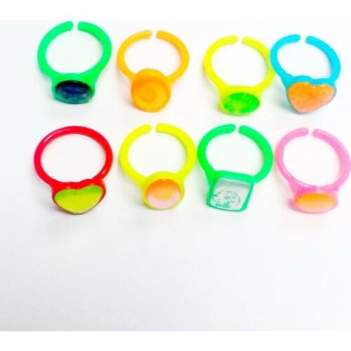48X Plastic Girl Kids Mini RINGS RA055 vending Cake Decoration Pinata Filler Supply Novelty Birthday Party Favors Gift Toy Prize