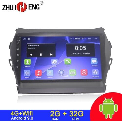Android 9.1 4G wifi 2 din car radio for Hyundai IX45 SANTA FE 2013 car dvd player autoradio car audio stereo auto radio 2G 32G