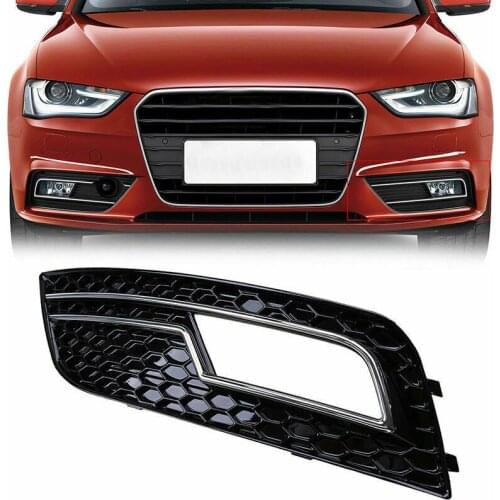 For AUDI A4 B8.5 2013 2014 2015 High quality Front Fog Light Grille Honeycomb Sline S4 Style Cover LH