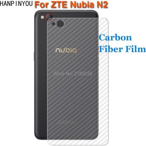 For ZTE Nubia N2 5.5" New Durable 3D Anti-fingerprint Transparent Carbon Fiber Back Film Rear Screen Protector