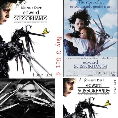 Edward Scissorhands Poster Clear Image Wall Stickers Home Decoration Good Quality Prints White Coated Paper