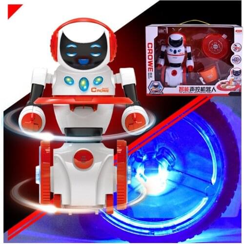 Electric voice-activated robot model Intelligent induction Childrens toys Early childhood music Learning machine kid robot toys