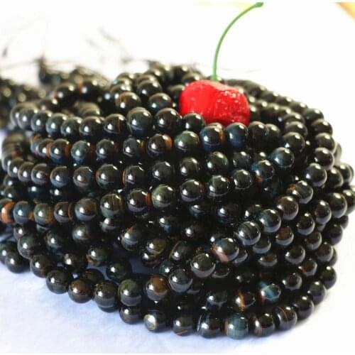 Hot-selling natural blue tiger eyes stone 6mm 8mm 10mm 12m round loose beads making elegants gifts free shipping B125