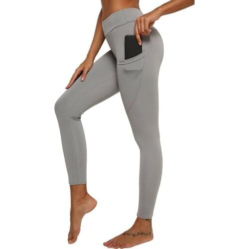 JGS1996 Sports Leggings With Pockets Women Fitness Pants High Waist Sport Leggings Anti Cellulite Leggings Workout