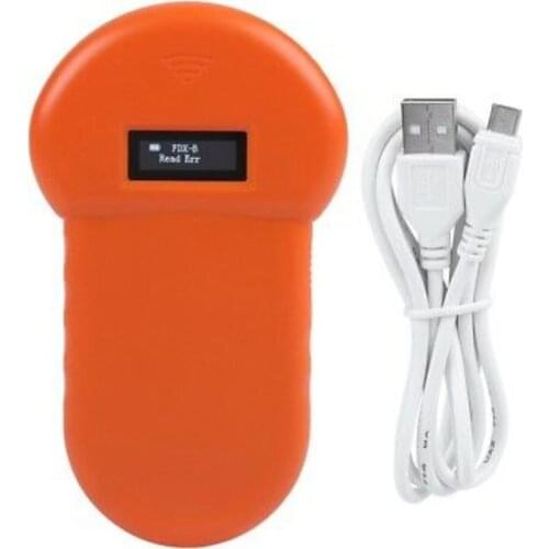 LF 134.2KHz Pocket Reader Handheld Animal Chip Reader Scanner Pet Dog Cat ID Reader