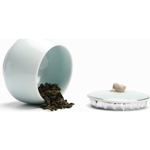Chinese Style Ceramic Storage Jar Living Room Sealed Jar Dried Fruit Storage Box Household Kitchen Supplies Cereal Dispenser