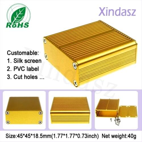 45*45*18.5mm Aluminium Extrusion Case aluminum ballast enclosure aluminum enclosure extruded