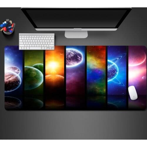 Beautiful Colorful Universe Planet Mouse Pad High Quality Rubber Washable Durable Game Pad Game Accessories Keyboard Mat