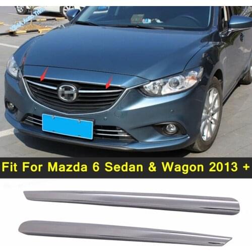 Lapetus Auto Styling Chrome Front Center Mesh Grille Grill Cover Trim Radiator Strips For Mazda 6 Sedan & Wagon 2013 2014 2015