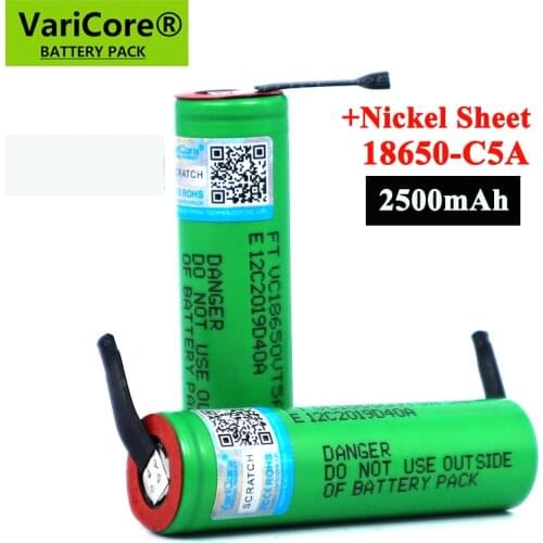 VariCore VTC5A 2600mAh 18650 Lithium Battery 30A Discharge 18650VTC5 batteries + DIY Nickel Sheets