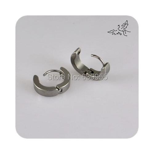 Stainless Steel Stud Earrings Men Women Fashion Jewelry