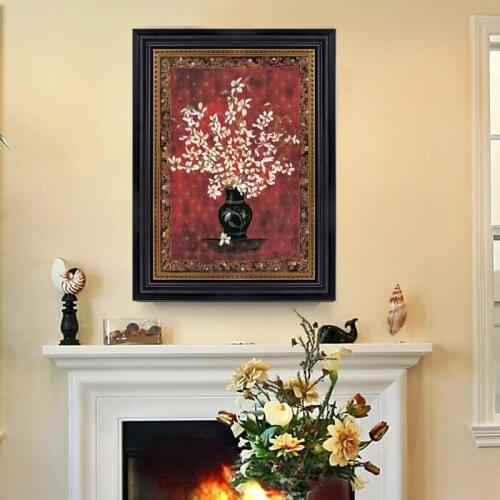 New Needlework,Cross stitch,14CT American Style Magnolia Flower Vase Embroidery kits Art Cross-Stitching,DIY Handmade Decor