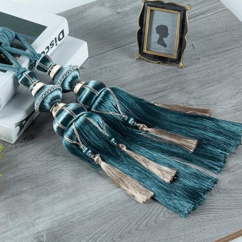 Curtain Bandage One-Pair Package Simple Modern Creative Tie Band European High-End Curtain Rope Hanging Ball Decorative Tie Ball