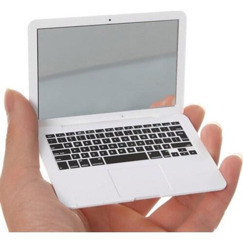 Cute Makeup Mini Pocket Laptop Style Clear Glass Women Cosmetic Beauty Mirror Fashion Portable Notebook Makeup Mirror Maquiagem
