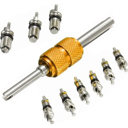 A/C Air Conditioning Valve Core Repairing system 9Pcs Remover Hot Nice