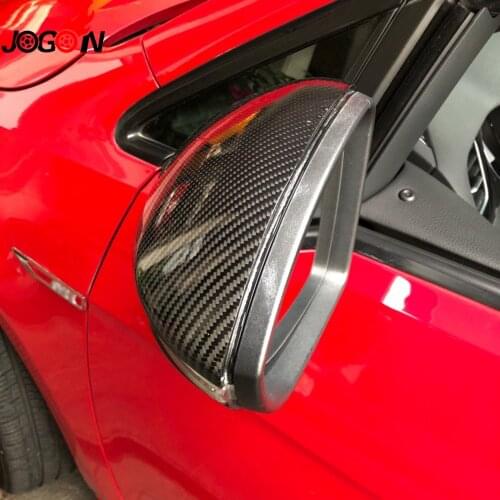 Carbon Fiber For VW Golf 7 MK7 MK7.5 R GTI GTE GTD VII 2013- 2018 Touran 2016-17 Car Side Rearview Back Mirror Cover Replacement