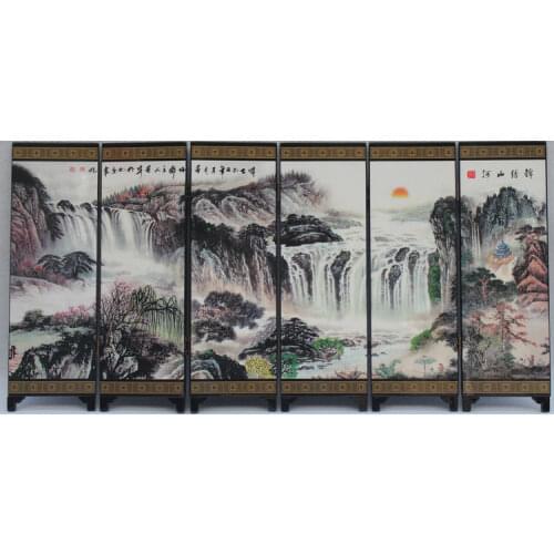 Medieval lacquerware in antiquity small screens / brocade Hills / decorative arts and crafts