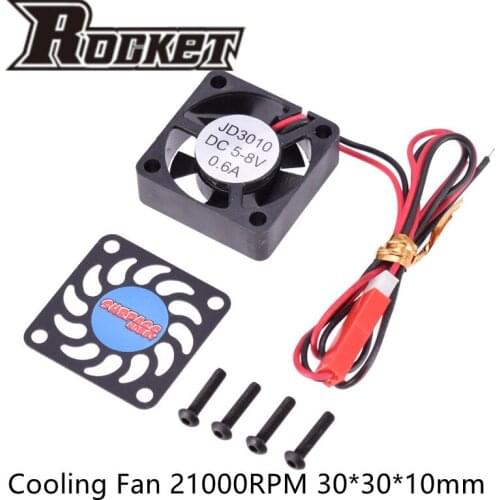 Rocket Surpass hobby Motor Cooling Fan 5V 21000RPM 30*30*10mm Heat Dissipation Cooling Fan for 540 Brushless Motor